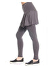 Rosie Workout Skirt (with leggings attached) - Gray-Skirt-Leggsington