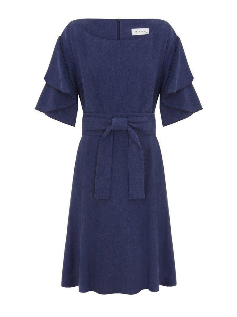 Chloe Dress- Navy-Dress-Leggsington
