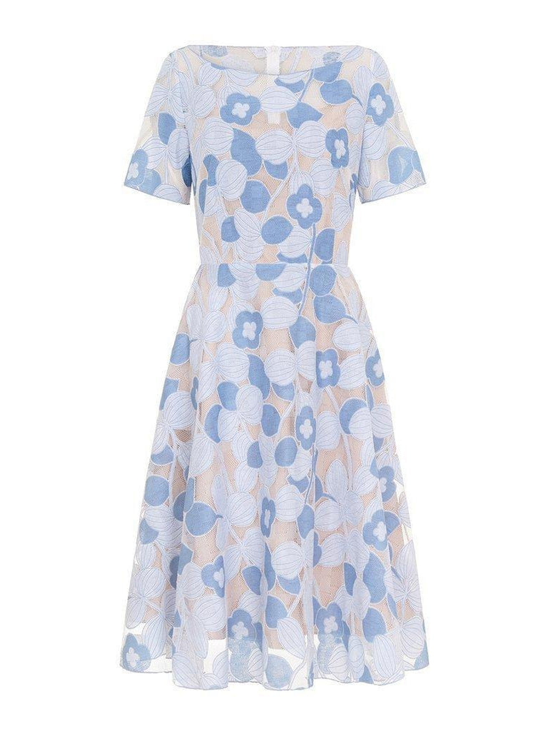 Emma Dress- Blue-Dress-Leggsington