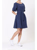 Chloe Dress- Navy-Dress-Leggsington