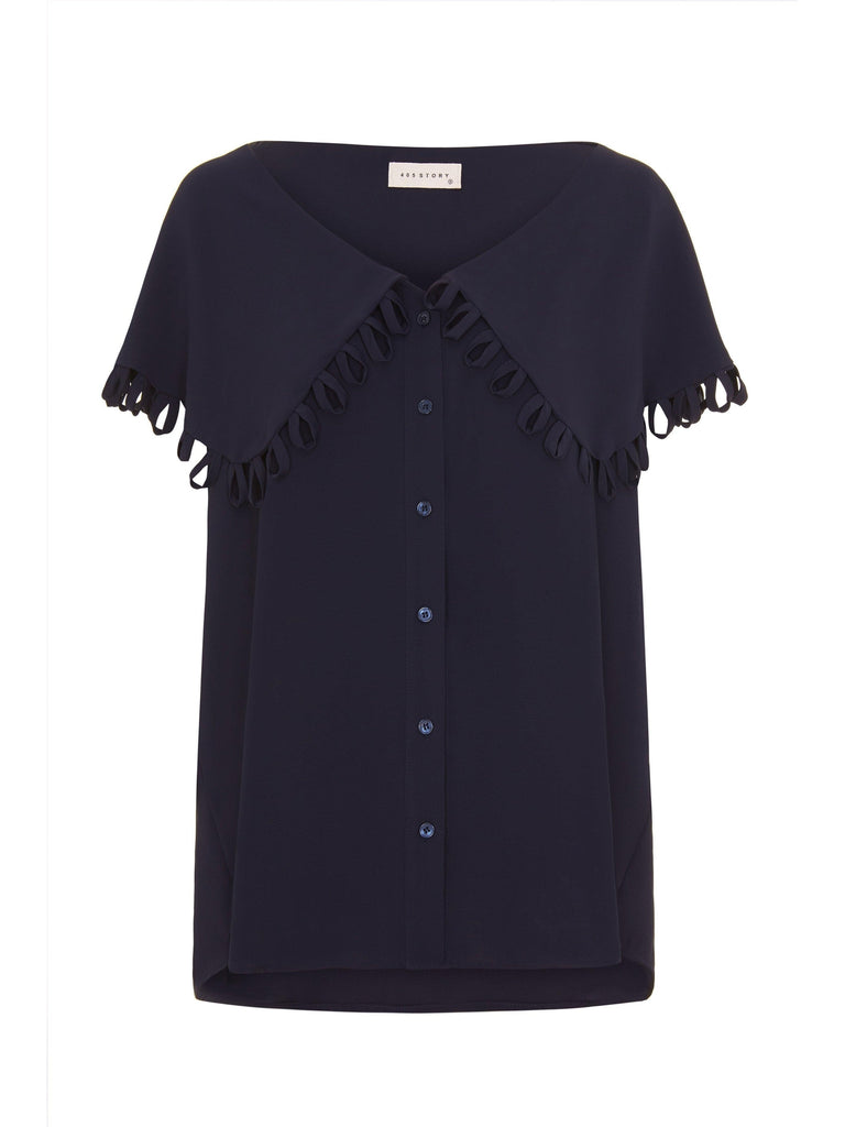 Taylor Blouse- Navy-Top-Leggsington