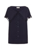 Taylor Blouse- Navy-Top-Leggsington