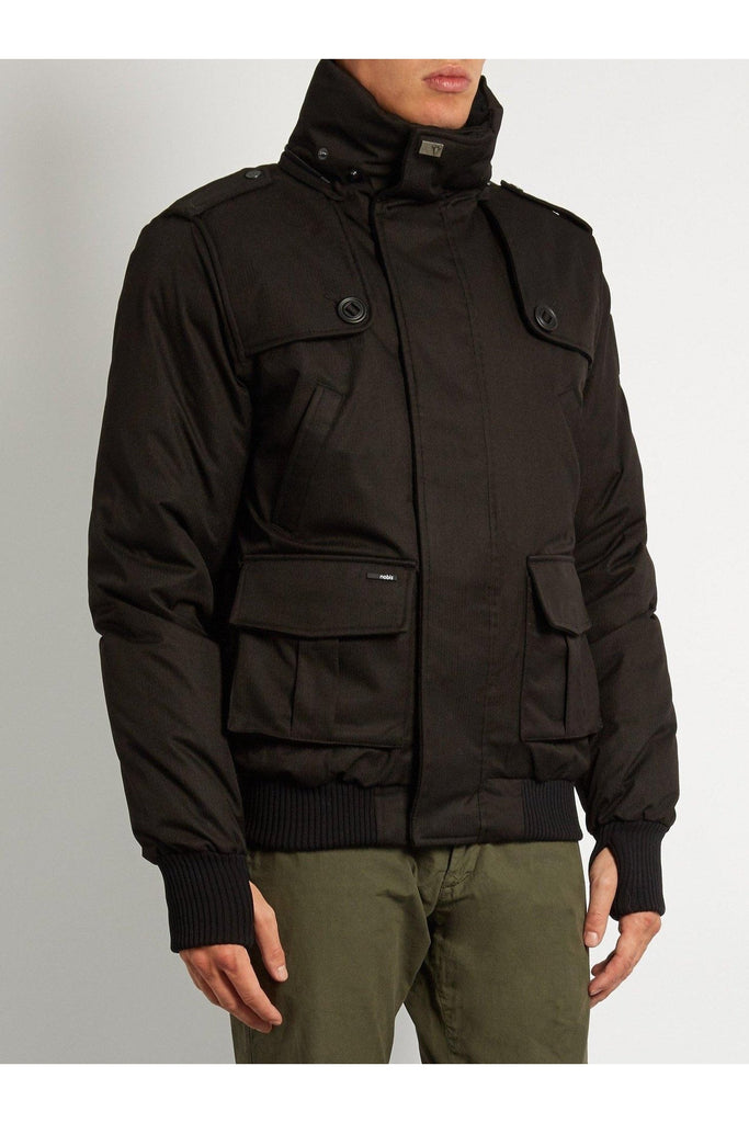 Nobis Mens - Cartel Bomber Jacket - Black-Outerwear-Leggsington