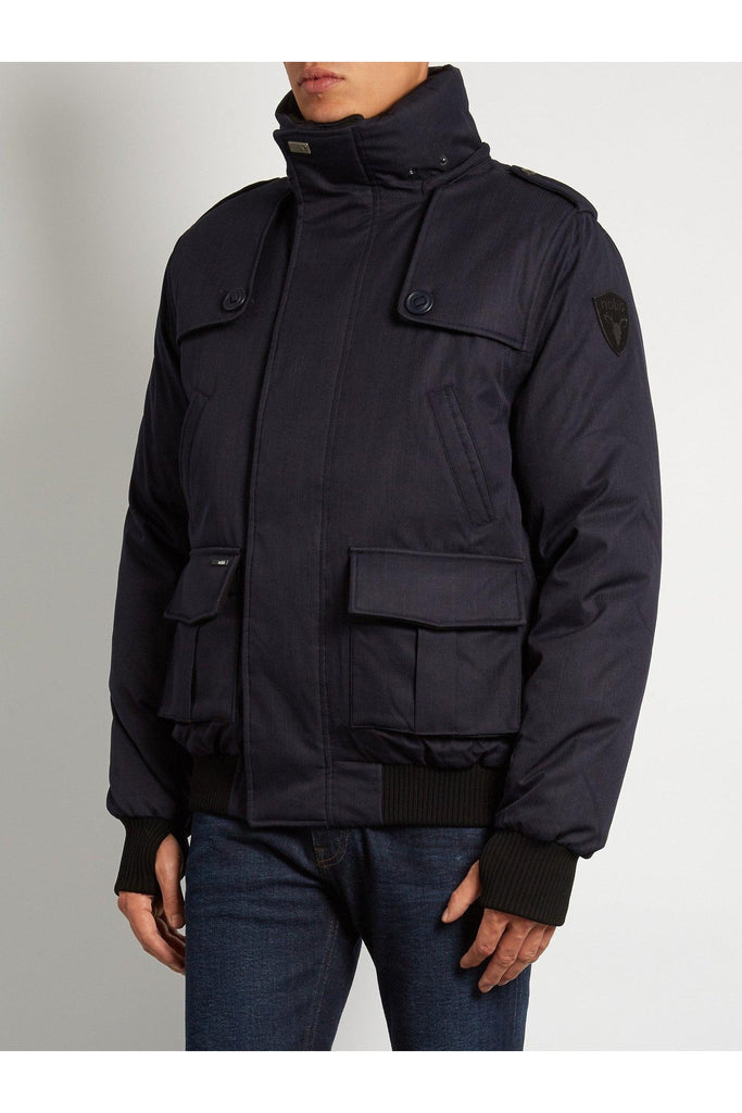 Nobis Mens - Cartel Bomber Jacket - Navy Blue-Outerwear-Leggsington