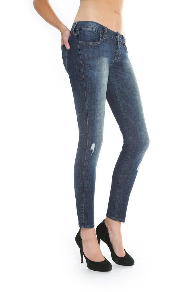 Siwy Denim - 'Hannah In Odyssey' - Distressed Blue Skinny Jeans-JEANS-Leggsington