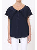 Taylor Blouse- Navy-Top-Leggsington