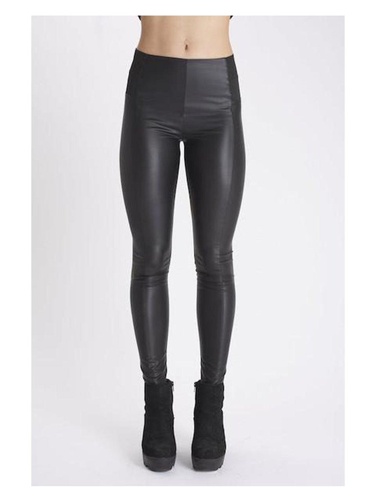 Thea - Faux Leather 'Wonderpant' Leggings-Pants-Leggsington