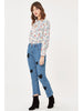 Long Sleeve Floral Blouse-Top-Leggsington