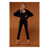 Mother Hustler Ankle Fray in Black